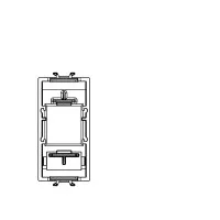 Masca Conector Rj45 Negru 1modul Chorus - Gw12431 2