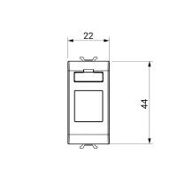 Masca Conector Rj45 Negru 1modul Chorus - Gw12431 4