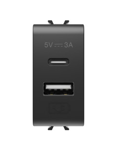 Chorus Negru Priza USB Type A+c 5V 3A 1M