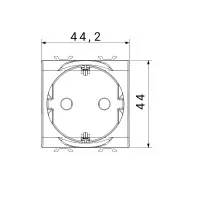 Priza Shucko Alb Mat 1modul Chorus - Gw15241 4