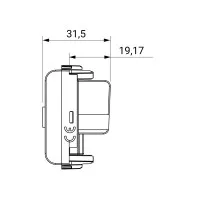 Priza TV Alb Mat 1modul Chorus - Gw15361 3