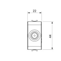 Priza TV Alb Mat 1modul Chorus - Gw15361 4