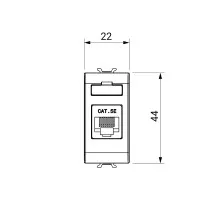 Chorus Alb Satinat Priza Rj45 5e Utp Gw15421 4