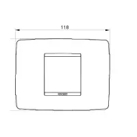Rama Ornament 2module One Chorus Negru Lucios - Gw16102tn 3
