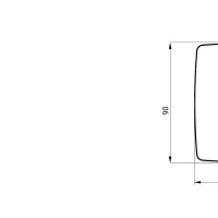 Rama Ornament 3module One Chorus Alb Lucios - Gw16103tb 2
