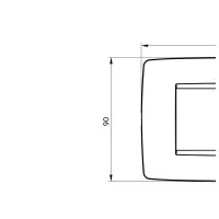 Rama Ornament 6module One Chorus Alb Lucios - Gw16106tb 2