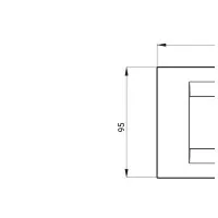 Rama Ornament 6module Geo Chorus Negru Mat - Gw16406vn 2