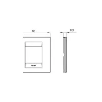 Rama Ornament 2module Geo Chorus Alb Lucios - Gw16422tb 3