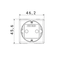 Priza Standard 2P+E Rosie 2 Module Gw20297 4