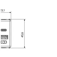 Priza Incarcator USB Tip A+C 3A Alba Gw20363 4