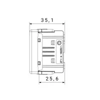 Priza Italia 16A 2P+E Neagra 1 Modul Gw21203 3