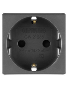 Priza Standard 2P+E Neagra 2 Module Gw21265