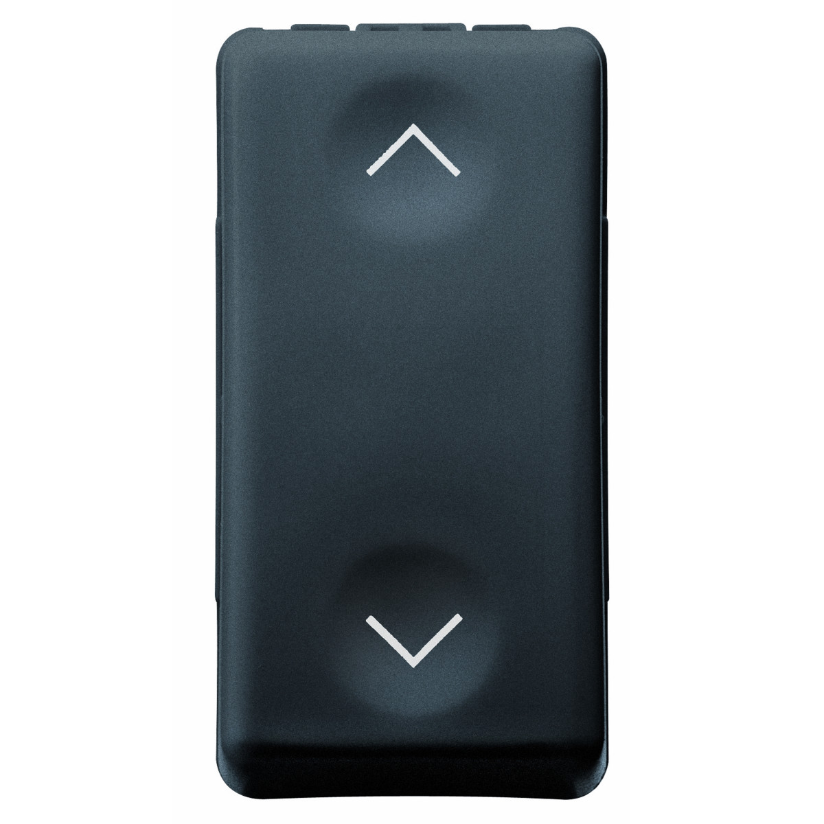 Buton 1P 250V C.a. - No+no 10A - Cu Interblocare Simbol Sus Si Jos 1 Modul Negru Gw21521