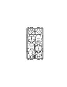 Buton 1P 250V C.a. - No+no 10A - Cu Interblocare Simbol Sus Si Jos 1 Modul Negru Gw21521