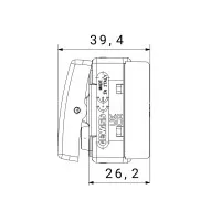 Buton 1P 250V C.a. - No+no 10A - Cu Interblocare Simbol Sus Si Jos 1 Modul Negru Gw21521 3
