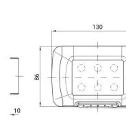 Rama Etansare IP55 3 Module Gw22451 3