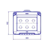 Rama Aplicata Pe Tencuiala 3 Module IP55 Gw27043 2