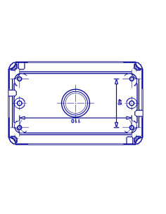 Rama Aplicata Pe Tencuiala IP55 4 Module Gw27044