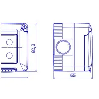 Rama Aplicata Pe Tencuiala IP55 4 Module Gw27044 4