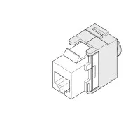 Priza Utp Rj45 Cat5e Keystone Alb 1modul Chorus - Gw38031 2