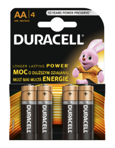 Baterie Duracell Alcalina R6/AA - 4 Bucati