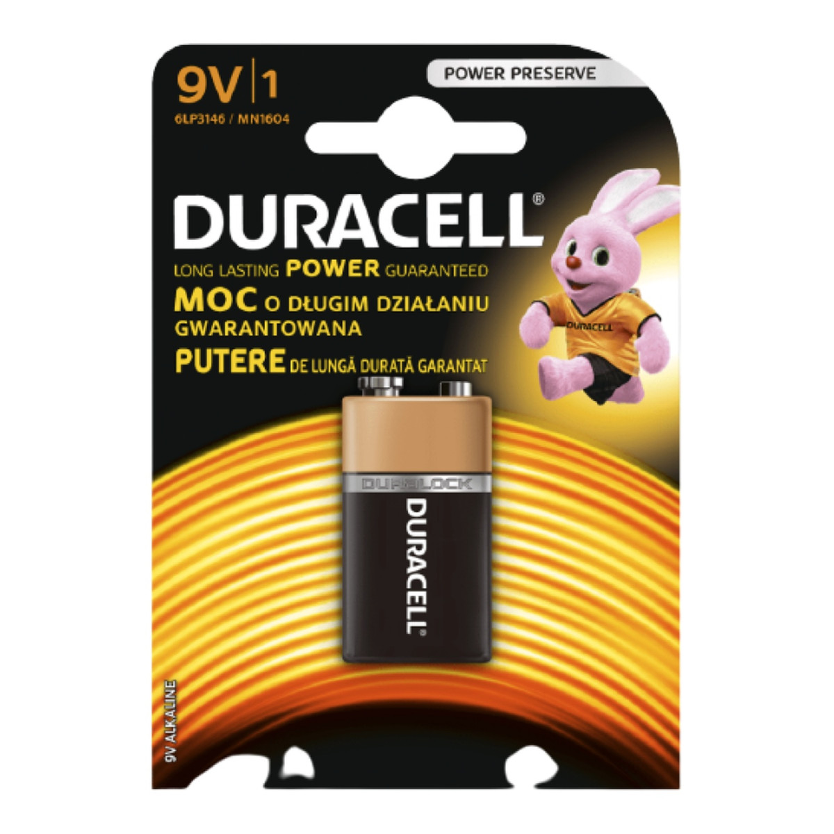 Baterie Duracell Alcalina 9V - 2 Bucati
