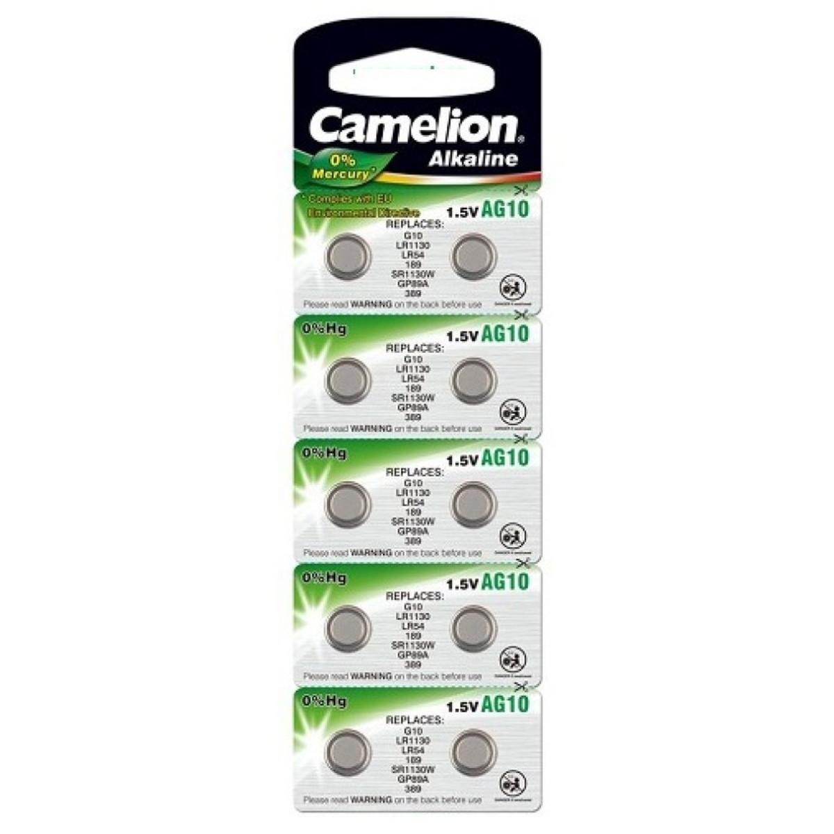 Baterie Camelion Alcalina AG10/LR1130 - 10 Bucati