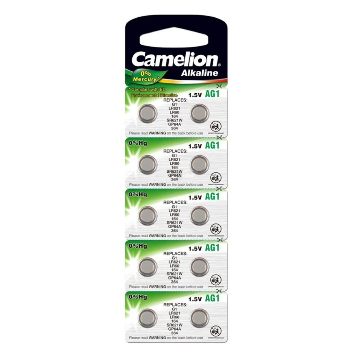 Baterie Camelion Alcalina AG1/LR60 - 10 Bucati