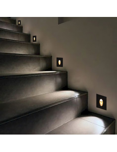 Spot LED Scara Negru 3W 3000K IP65