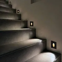 Spot LED Scara Negru 3W 3000K IP65 2