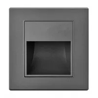 Spot LED Perete 1W Gri 3000K Lumina Calda