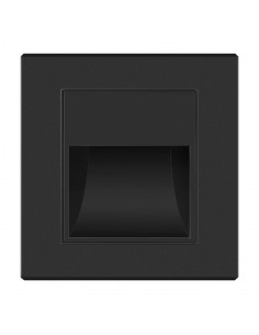 Spot LED Perete 1W Negru 3000K Lumina Calda