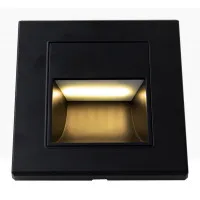 Spot LED Perete 1W Negru 3000K Lumina Calda 2