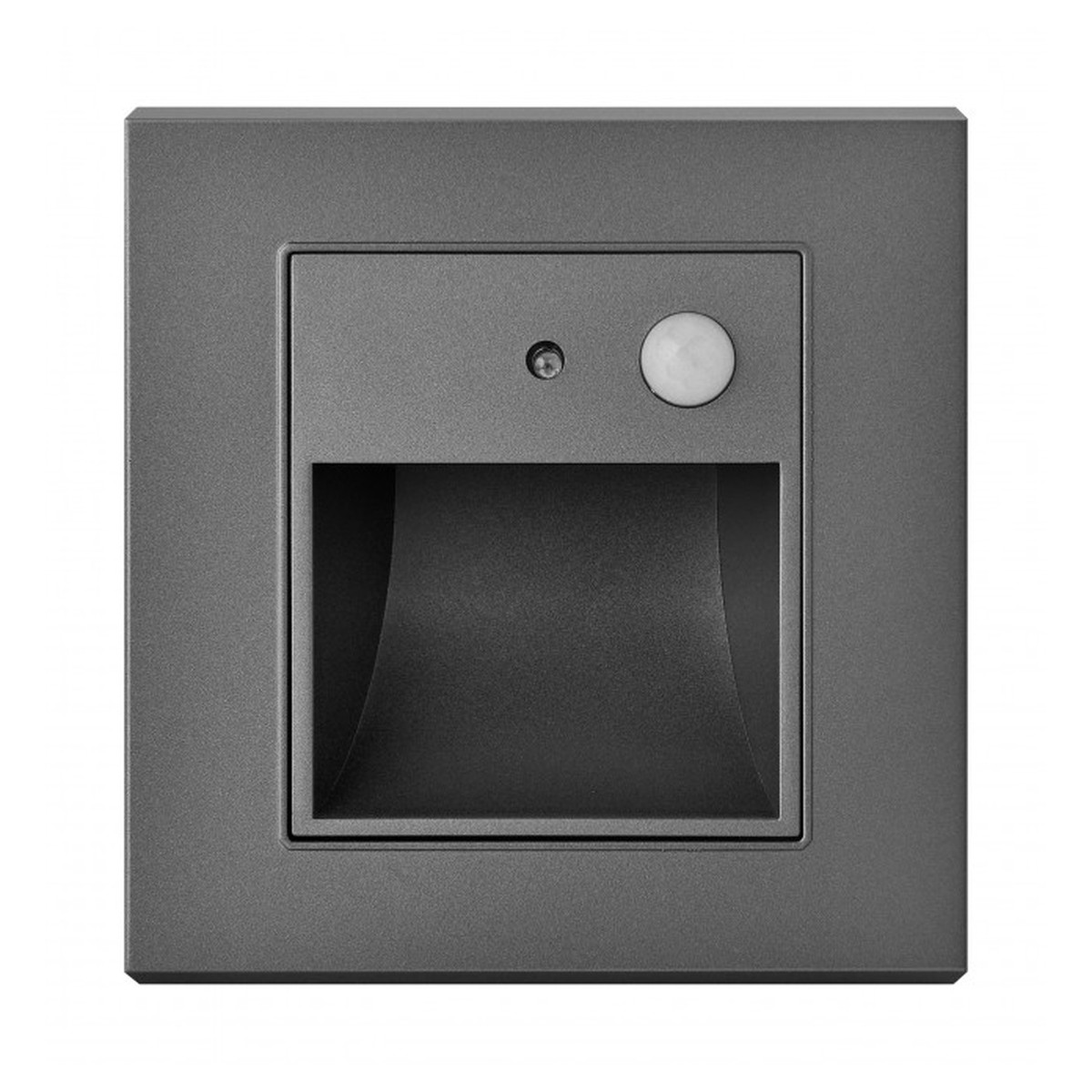 Spot LED Perete 1W Gri cu Senzor 3000K Lumina Calda