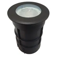 Spot LED Pardoseala Negru cu Dulie MR16 