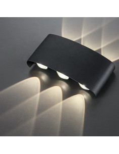 Aplica LED 6W Perete Lumaro 3000K Neagra