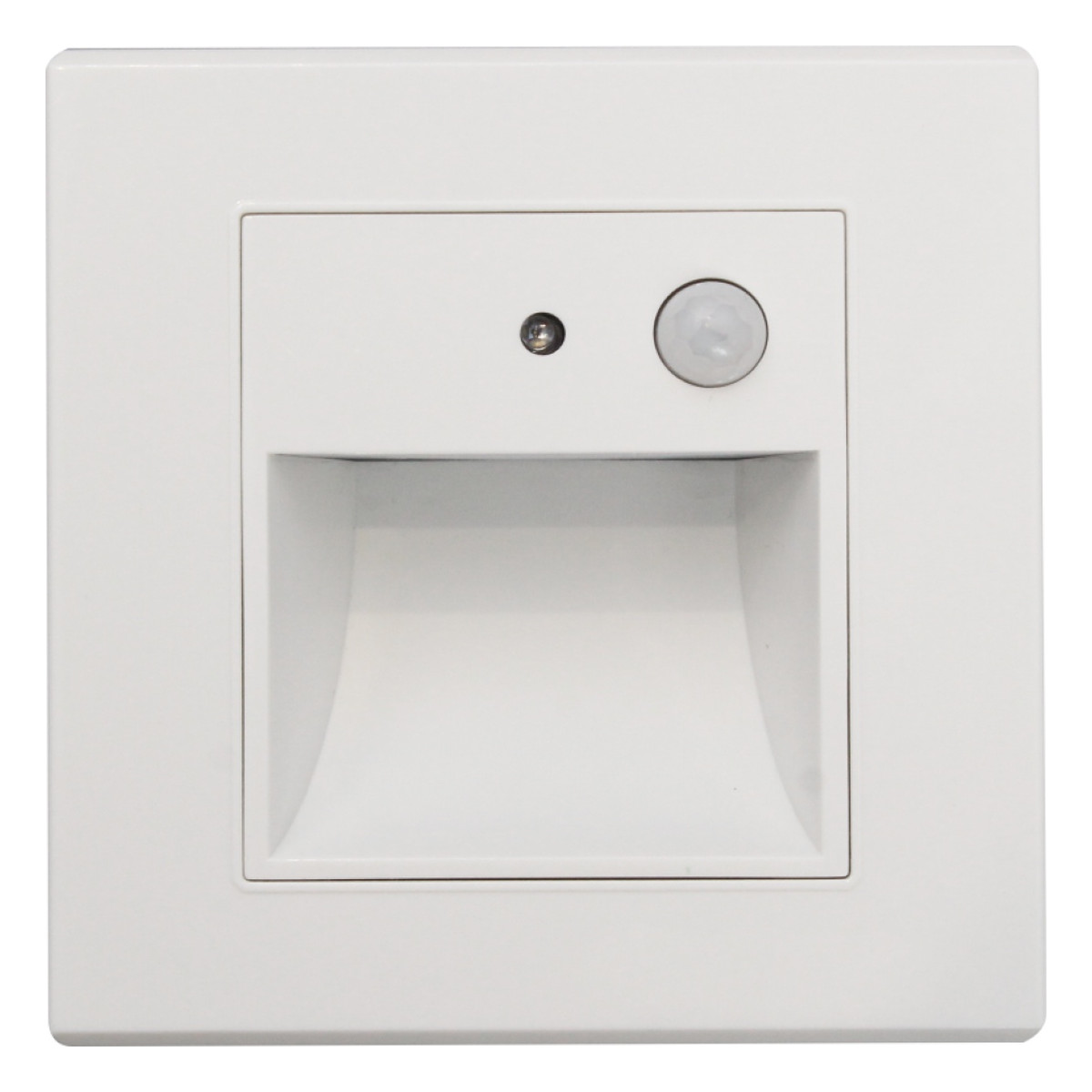Spot LED Perete 1W Alb cu Senzor Lumina Calda
