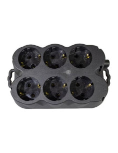 Cap Prelungitor Cauciuc Negru 16A 6P Atra