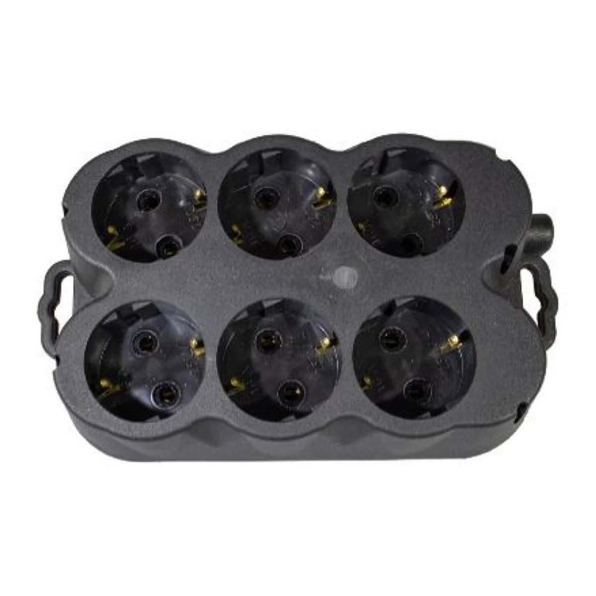 Cap Prelungitor Cauciuc Negru 16A 6P Atra