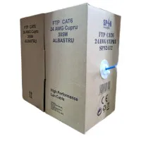 Cablu Ftp Cupru Albastru Cat 6 24awg (305m) 2