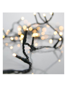 Ghirlanda PRO 1200 LED, Fir Verde, Alb Cald, 5cm, Cablu 3m, IP44