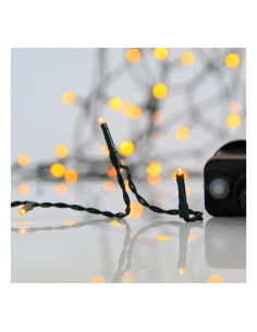 Ghirlanda 1500 LED, 8 M/F & Memorie, Fir Verde, Alb Cald, 5cm, Cablu 3m, IP44