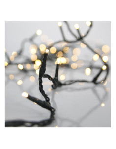 Ghirlanda 100 LED, M/F cu Memorie, Telecomanda, Timer si Dimmer, Alb Rece si Alb Cald Unul Cate Unul, 5cm, Cablu 3m