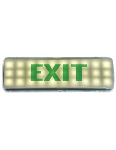 Autocolant Exit Fundal Alb Pentru Lampa 30xSmd