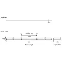 Banda LED COB 5M 12W 24V RGB IP44 PRO 2