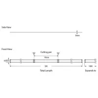 Banda LED COB 5M 15W 24V RGBW 6000K IP44 PRO 2