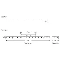 Banda LED SMD 5M 10W 24V 4000K IP20 PRO 2