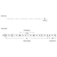 Banda LED SMD 5M 16W 24V RGBWW 3000K IP20 PRO 2