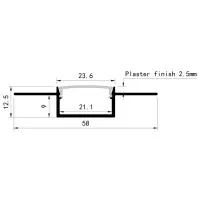 Profil Ingropat Rigips 2000x21x58Mm Plus 2