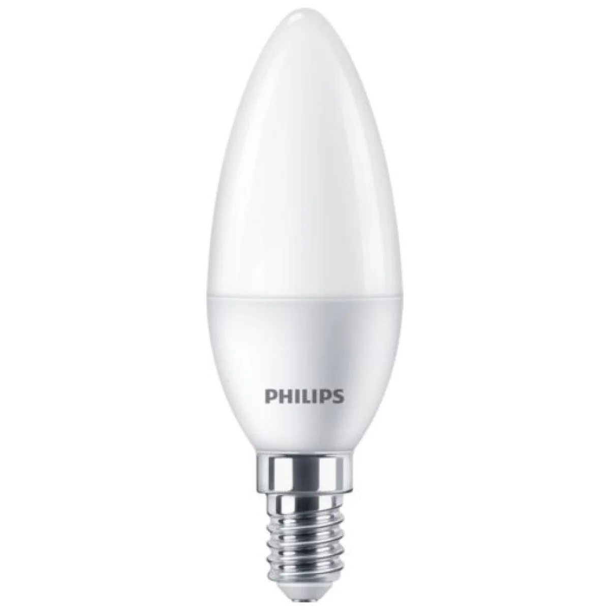 Bec LED lumanare B35 5-40W E14 827, mat Philips